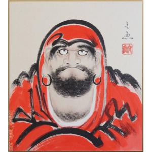 絵画 油絵 清水港より富士 (半澤国雄) 【海・山】【肉筆】【油絵