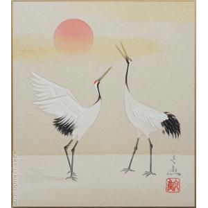 平山郁夫 絵画 木の間の塔 薬師寺 【複製】【美術印刷】【巨匠