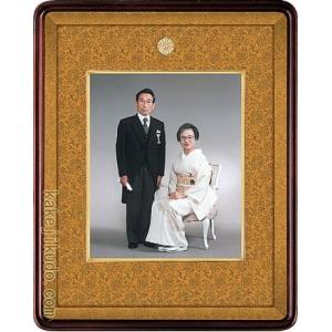 叙勲・褒章記念 写真額 四つ切 桜材 木地色 遺影額 : 掛け軸・絵画の