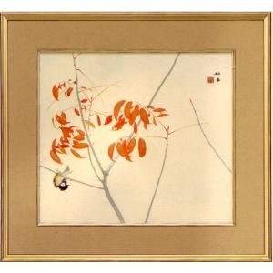 川合玉堂 絵画 渓村彩雨 【複製】【美術印刷】【巨匠】【変型特寸