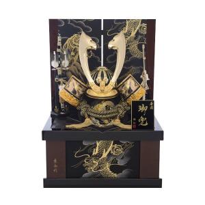 五月人形 収納飾り 五月人形 コンパクト おしゃれ 翔龍猛虎 着用兜収納飾り