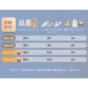ハンガーラック 幅60-120cm 2段 ハン...の詳細画像5
