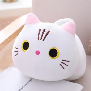 もちもちニャンコぬいぐるみ 猫 大きい ふわふわ かわいい 白ネコ 抱き枕 インテリア｜kakikaki