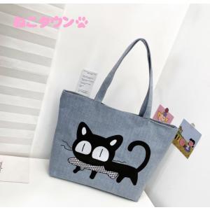 42cm×30cm エコバッグ グッズ トートバッグ 猫ちゃん