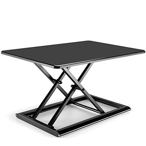Viozon 調整可能 昇降式 多機能テーブル スタンディ ングデスク 76 x 51cm 黒  オ...