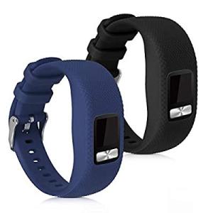 kwmobile 対応: Garmin Vivofit 4 交換バンド - 2x 替えベルト TPU...