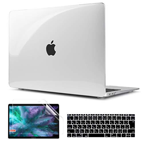 TwoL MacBook 12 インチ ハードケース クリア、3セット高品質軽量クリスタルシェル R...