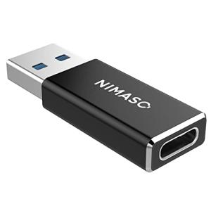 NIMASO USB Type C メス to USB 3.0 オス 変換アダプタ 両面USB 3.0 高速データ伝送 QC3.0 高速充電 スマホ/パソコ?