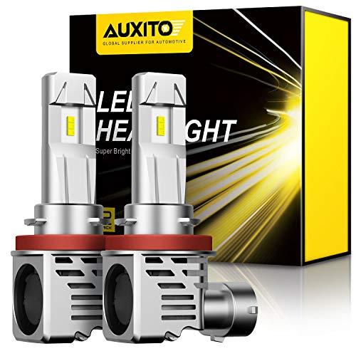 AUXITO H11 H8 H9 H16 LEDヘッドライト 車用  新基準車検対応 ZES LED...