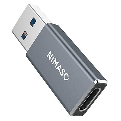NIMASO usb type-c 変換アダプタ  両面USB3.0 高速データ伝送  タイプc 変...