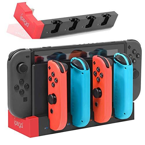 Switch &amp; 有機EL ジョイコン用 充電スタンド 2023 Joy-Con コントローラー充電...