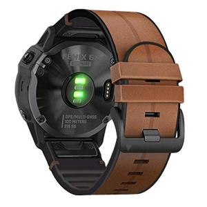 GARMIN（ガーミン） 公式 QuickFit F6 22mm Chestnut Leather 日本正規