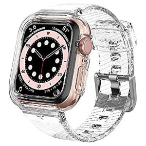 Spigen Apple Watch バンド Series 7 41mm / 40mm 一体型 ケー...