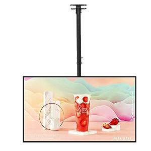 32-55インチに対応 テレビ天吊り金具 両画面 360°回転 テレビ天井吊り金具 テレビ 吊り tv吊り下げ金具 左右