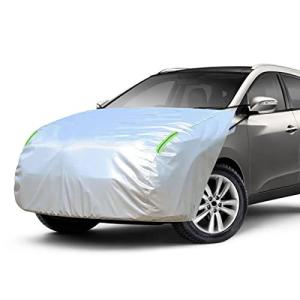 LINFEN ボンネットカバー 車カバー  SUV/JEEP車用-Lサイズ  厚地でしっかりし フロント 防炎 ボンネット保護カバー