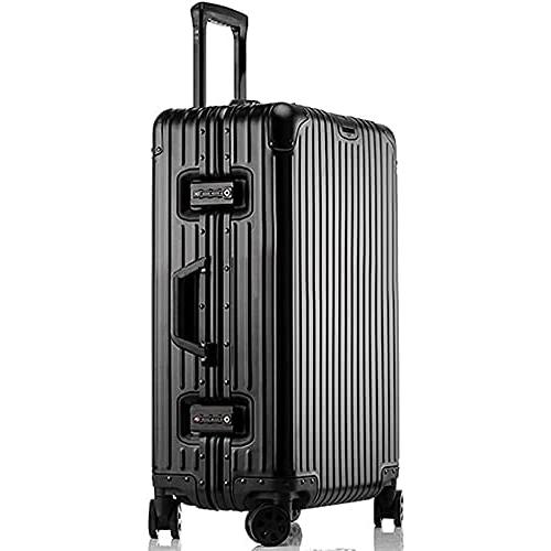 lanbao スーツケース オールアルミ合金 アルミ合金ボディ TSAロック搭載 360度回転 静音...