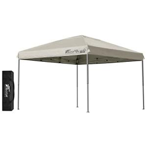 FIELDOOR 組立て簡単 3.0×3.0m ワンタッチタープテント ライトベージュ