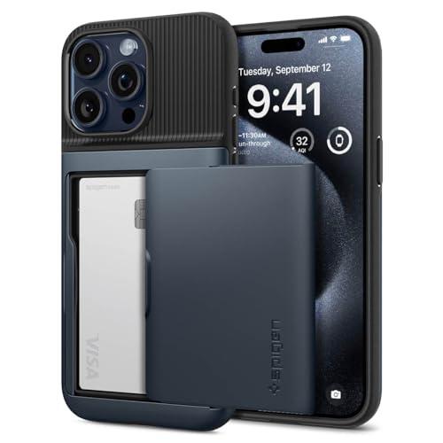 Spigen iPhone 15 Pro Max ケース カード収納 米軍MIL規格 パスケース ス...