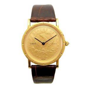 ノーメンテナンス還元価格】コルム コインウォッチ20$ YG 5014556