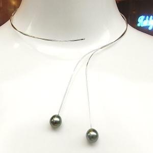 限定1点】 K14 イエローゴールド 淡水 パール ターコイズ ネックレス