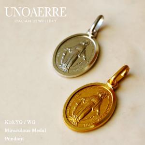 UNOAERRE（ウノアエレ） K18 ゴールド メダイ マリア様 Lサイズ