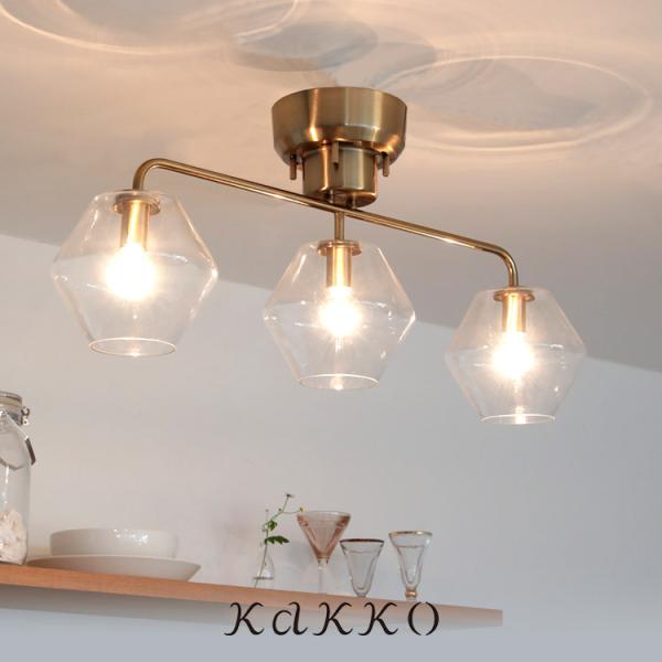 シャンデリア シーリングライト 3灯 照明器具 天井直付 おしゃれ 6畳 8畳 リビング ダイニング...