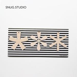 snug.studio オーナメント SNUG.TYPOSTARS 3個セット スナッグ ペンダント 木製｜kakko