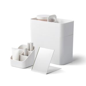 ★希少限定品shu uemura メイクボックス ホワイト 白+おまけメイク道具 shu uemura（シュウ ウエムラ） メイクアップ ボックス N : アット