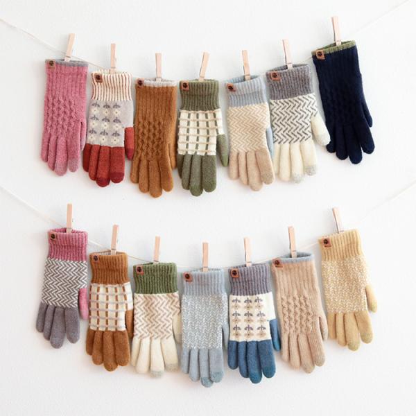スマホ用手袋 スマホ手袋 スマホ対応  防寒着 ニット 男女兼用 メンズ レディース 北欧 雑貨 プ...