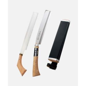 豊稔光山作 2丁差 腰鉈 (鋸/鉈） 　HT-3525 　刃長270mm/210mm｜kakoman-net