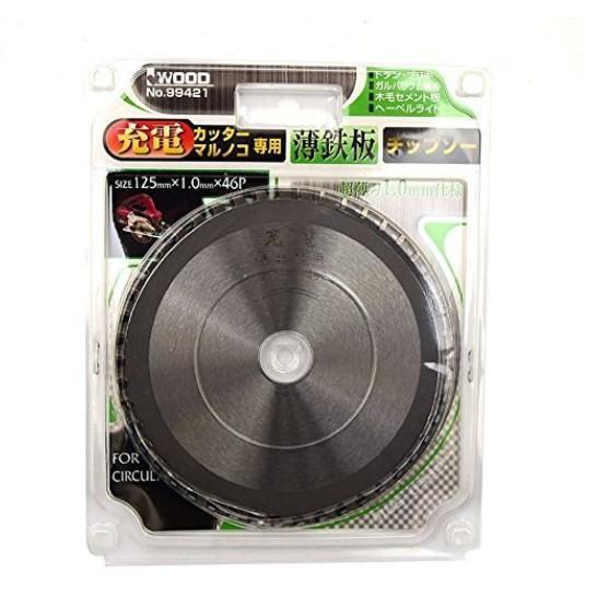 アイウッド　チップソー　充電マルノコ　薄鉄板用　125×1.0×46P　99421