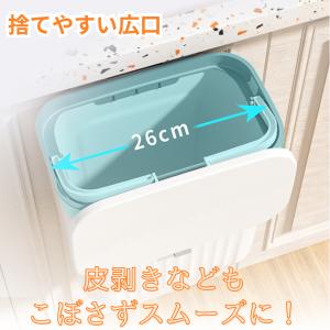 ゴミ箱 キッチン 壁掛け 9L フタ付き ぶら...の詳細画像4