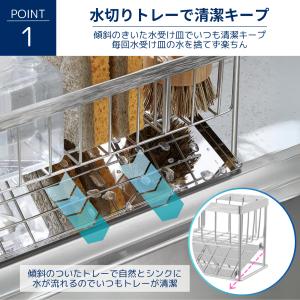スポンジラック ステンレス キッチン スポンジ...の詳細画像2