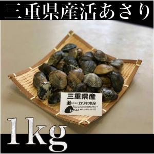 国産活あさり 1kg 殻付き　三重県産　冷蔵　酒蒸し　アクアパッツァ　伊勢湾産　あさり　アサリ