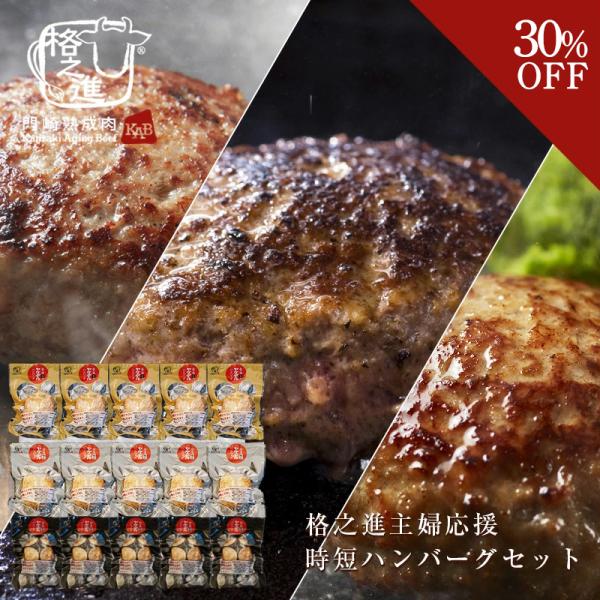 ファミリー大感謝祭｜格之進主婦応援時短ハンバーグセット