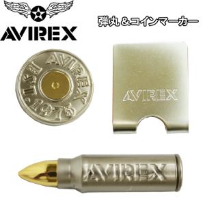 【全品5％引きクーポン有り4/25まで】AVXBA2-18MK　アビレックス　弾丸＆コイン キャップ マーカー　ゴルフ小物　AVIREX　レアモノ　｜kakuyasugolf