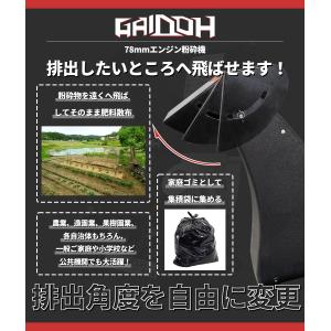 エンジン式粉砕機 最大粉砕径約80mm エンジ...の詳細画像5