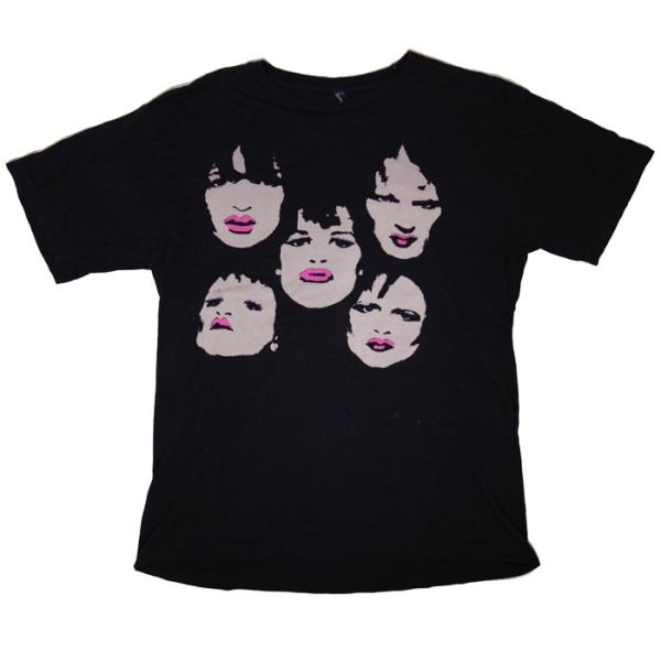New York Dolls / ニューヨーク・ドールズ - FACES / Black 古着Tシャ...