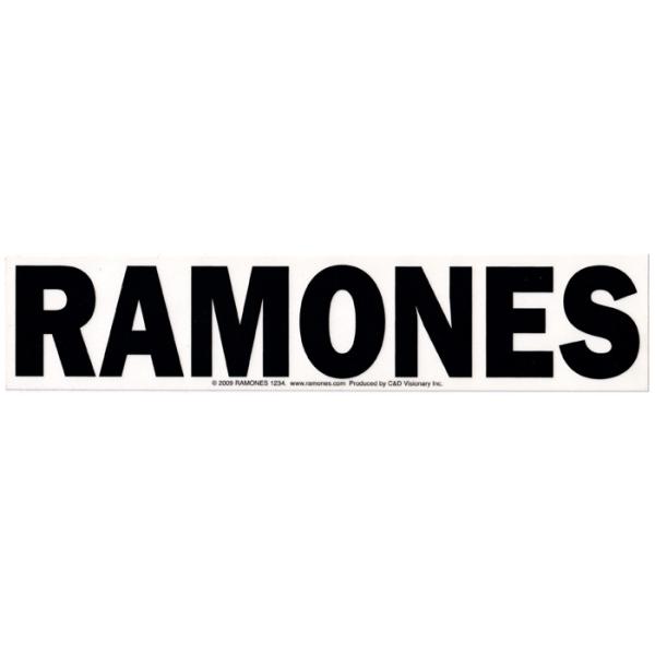 RAMONES / ラモーンズ - LOGO BIG CLEAR 大サイズ(背景透明｜横幅24cm)...