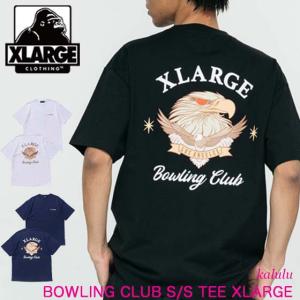 XLARGE エクストララージ Tシャツ BOWLING CLUB S/S TEE カットソー 半袖 メンズ トップス  男子 カジュアル ストリート ブランド 101232011038｜kalulu