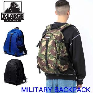 XLARGE エクストララージ リュック【MILITARY BACKPACK】バックパック メンズ ストリート ブランド  通勤 通学 大容量 101238053002