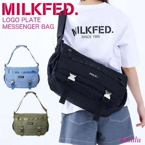 MILKFED LOGO PLATE MESSENGER BAG ミルクフェド メッセンジャーバッグ...