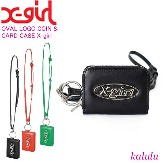 X-girl エックスガール 財布 OVAL LOGO COIN &amp; CARD CASE X-gir...