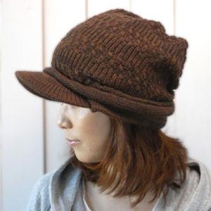 ニットキャップ キャスケット ニット帽 ニットキャスケット ニット帽 knit casquette mastiff mix（グレース/grace）｜kalulu