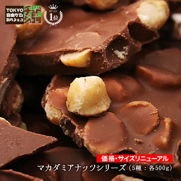 割れチョコ チョコレート マカダミアナッツ 500g 選べる5種類