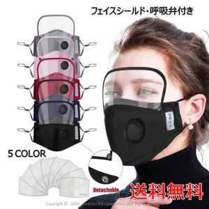 フェイスシールド マスク　弁付き　接客業　販売業　営業用　秋用　夏用　フィットマスク　冷感　フェイスガード　透かし雕り　エチケット　水洗い　セクシー
