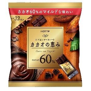 ロッテ　カカオの恵み６０％シェアパック　131g入り　6個セット