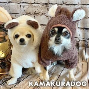雪ん子クマつなぎ　犬の服
