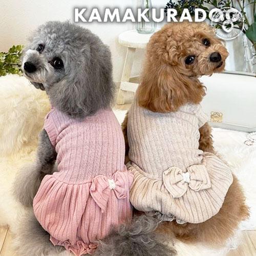ふわリブワンピース　犬の服