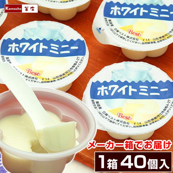 学校給食デザート ホワイトミニー 40ヶ入 1箱 冷凍 バラ詰め 業務用 メーカー箱なのでギフト包装...